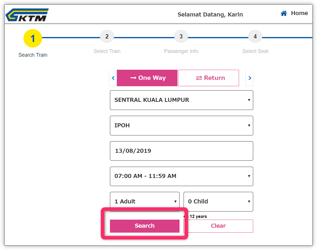 マレー鉄道チケットの買い方