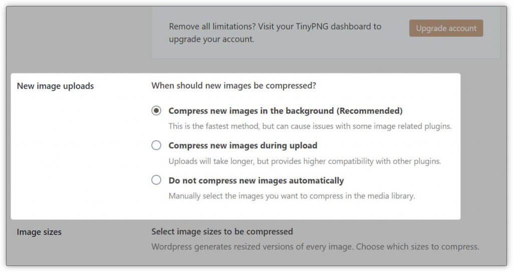 画像圧縮プラグイン「Compress JPEG & PNG images」