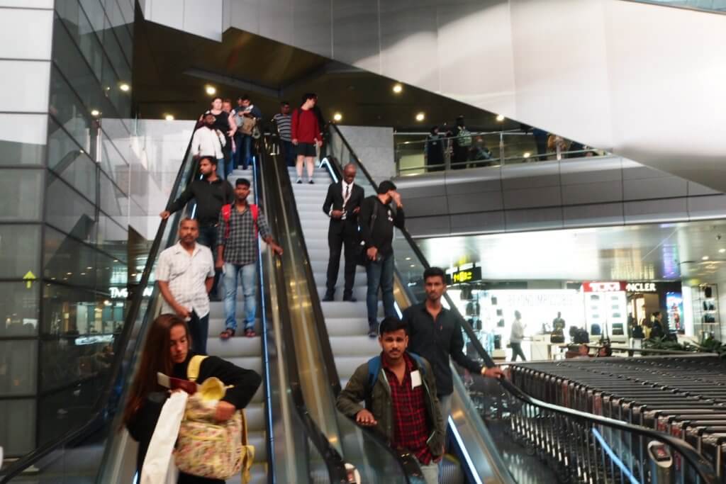 Qatar Airways First Class Lounge entryway