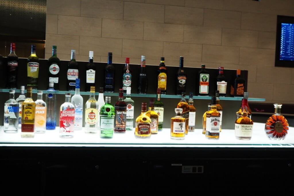 Qatar Airways First Class Lounge dinner