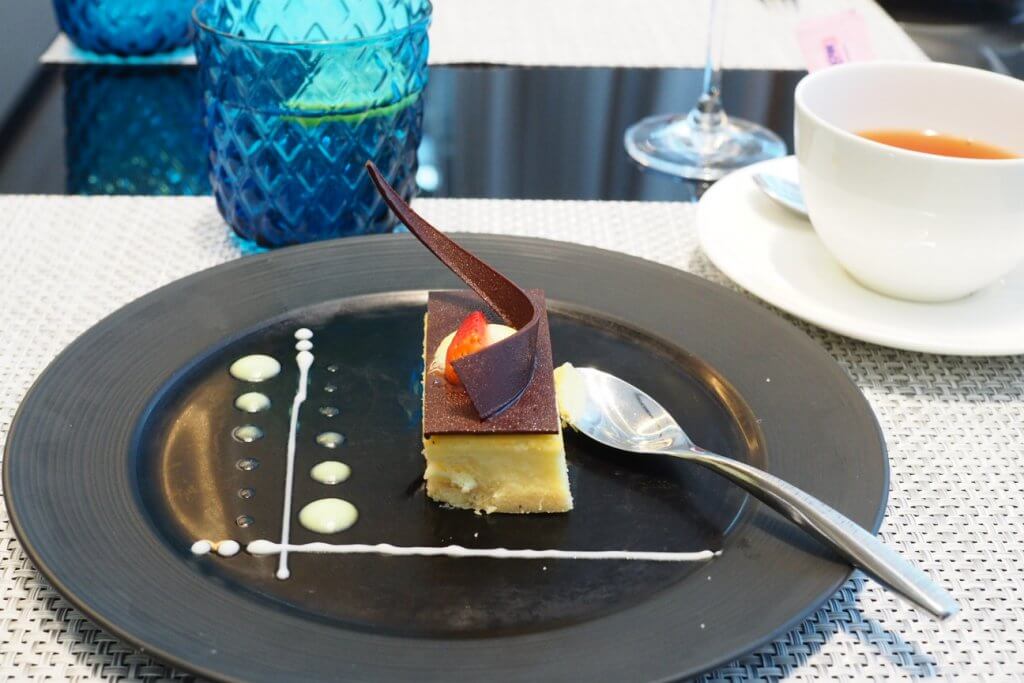 Qatar Airways First Class Lounge lunch