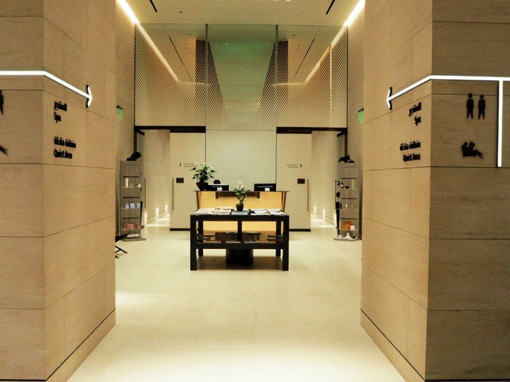 Qatar Airways First Class quiet space