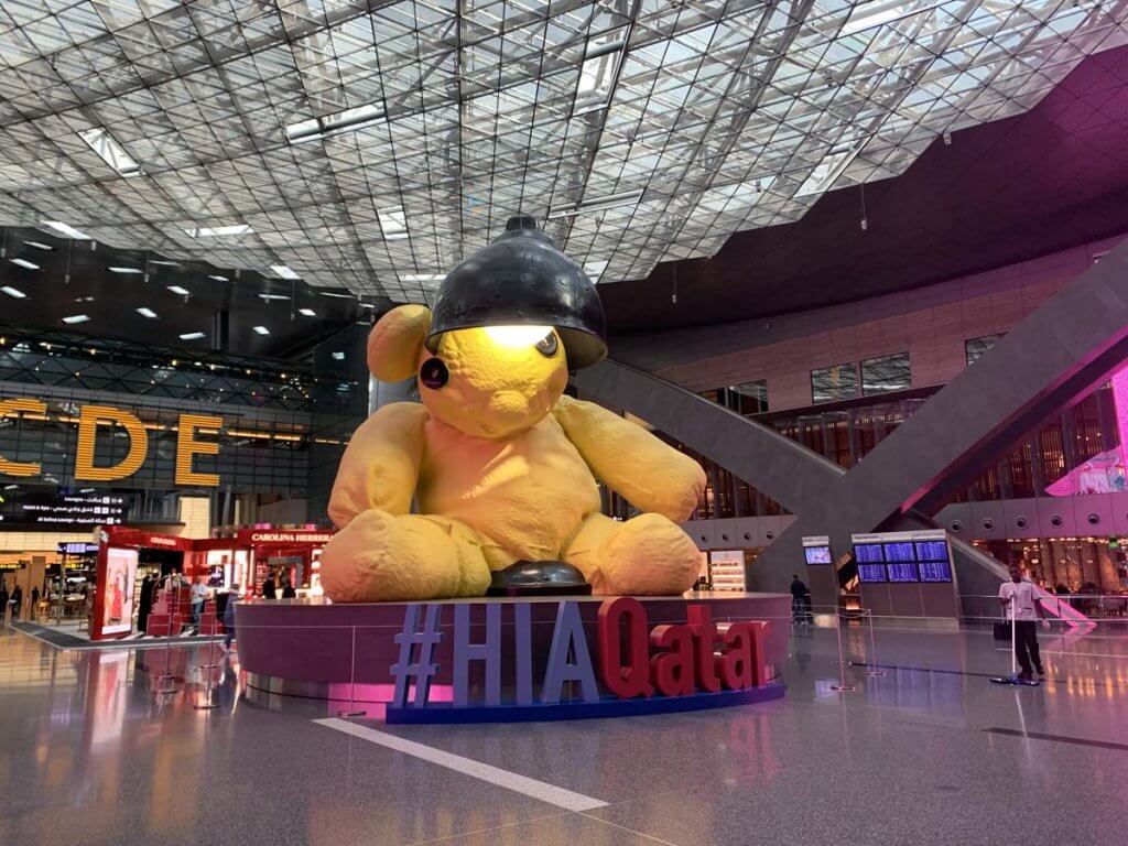 Qatar Airways first class check-in Doha