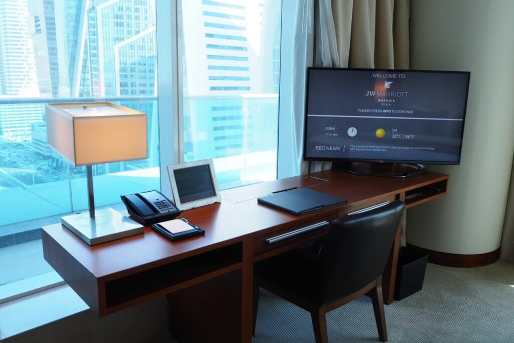 JWマリオットドバイのベッドルーム