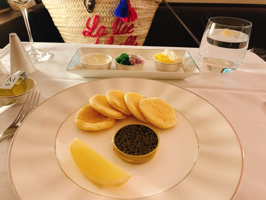 エティハド航空A380ファーストクラス機内食