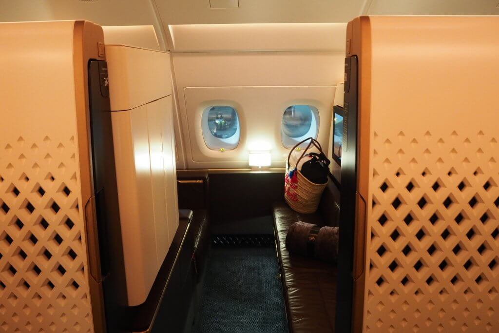 エティハド航空A380ファーストクラス