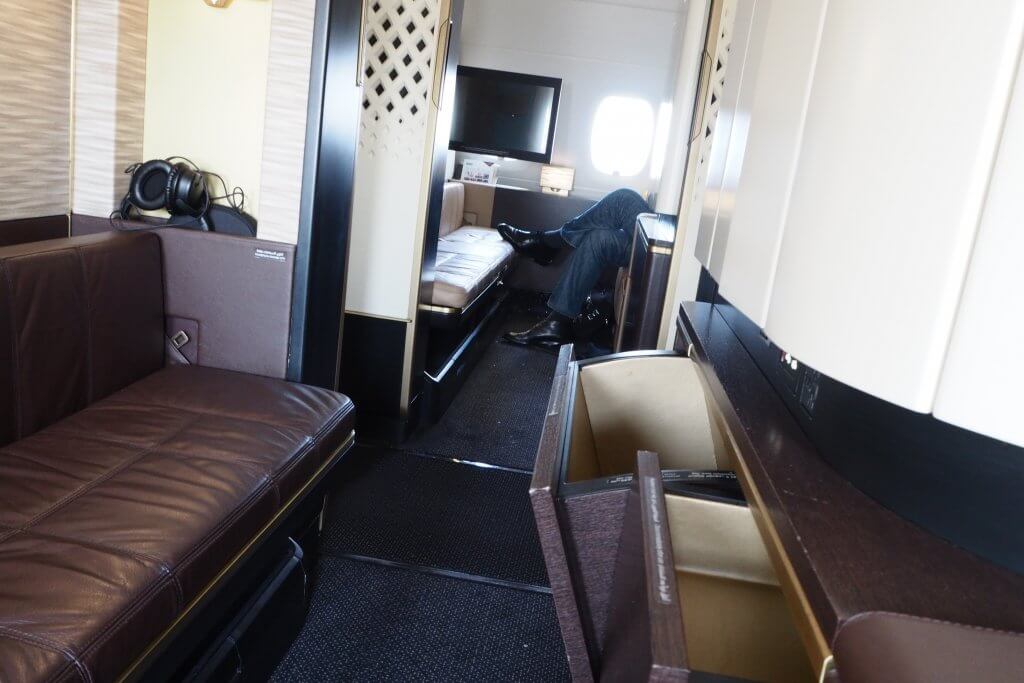 エティハド航空A380ファーストクラス